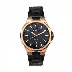 Bonia BNR181-1533 Rosegold Black Man